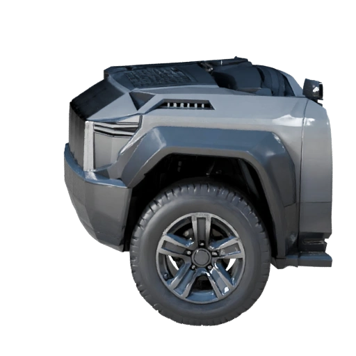 Футуристичный внедорожник 3D модель - Высокополигональный PBR ресурс для студии