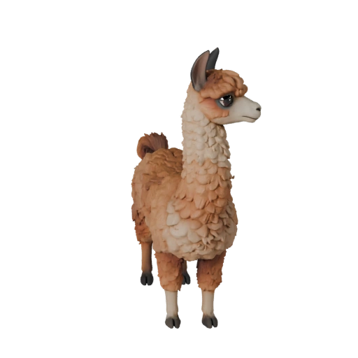 Высокополигональная 3D модель альпаки - Детальный STL ресурс для печати