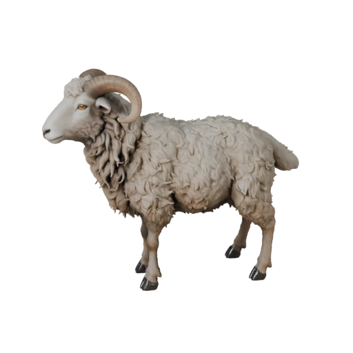 Реалистичная 3D модель овцы - Ригованная PBR модель для игр | Бесплатно