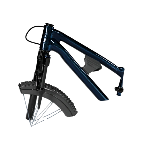 Высокополигональная 3D модель горного велосипеда для студийных рендеров