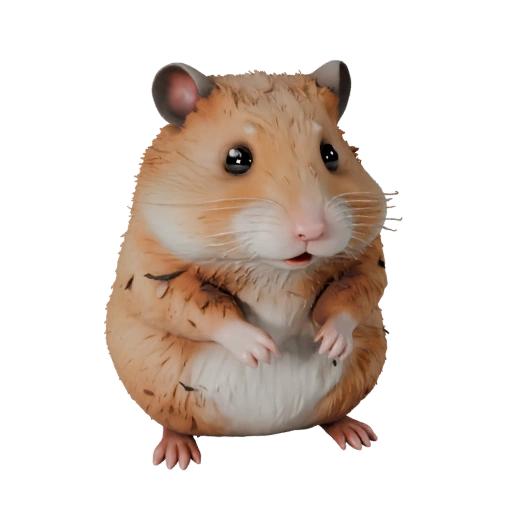Хомяк 3D модель для Unity - Готовый игровой ассет, FBX | Бесплатно