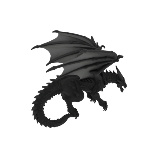 Фэнтези древний дракон босс-монстр stl