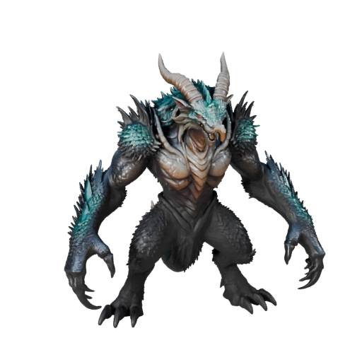 3D модель снежного человека для Blender - PBR ресурс с текстурами | Роялти-фри