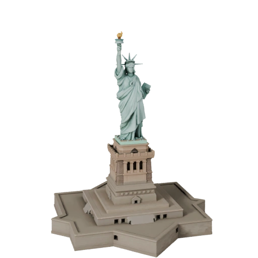 Freiheit Statue 3D Modell für Blender - Render Asset
