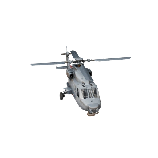 Атакующий вертолет в стиле Apache 3D модель для Blender -