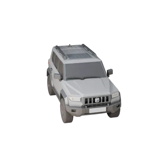 Низкополигональный кроссовер 3D модель для Unity и Unreal