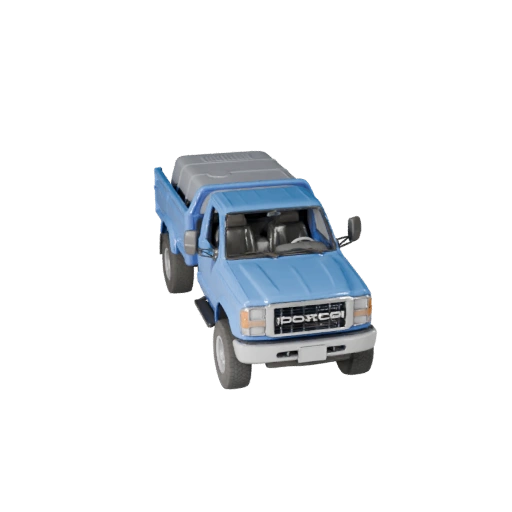 3D модель пикапа для Unity - низкополигональный игровой ассет (Legacy)