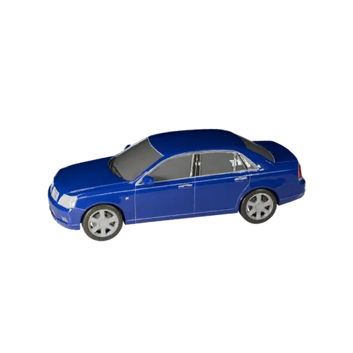 3D модель лимузина для Blender и игр - Реалистичный PBR-ресурс