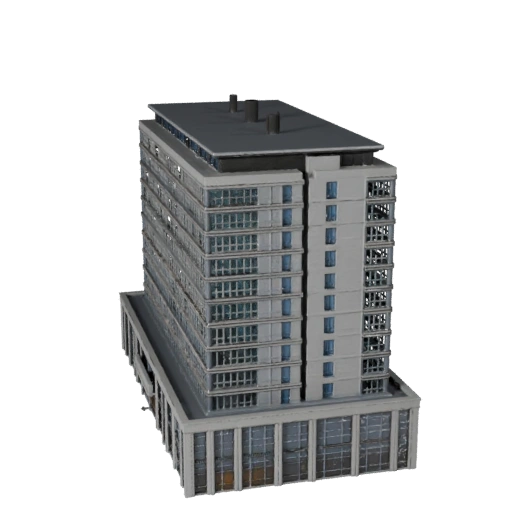 Modèle 3D de Centre d'Affaires pour Blender - Asset de Rendu