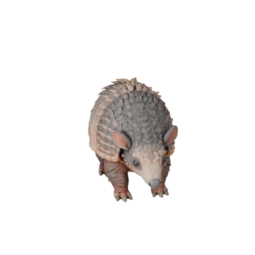 Мультяшный броненосец 3D модель - Стилизованный ассет для анимации | PBR