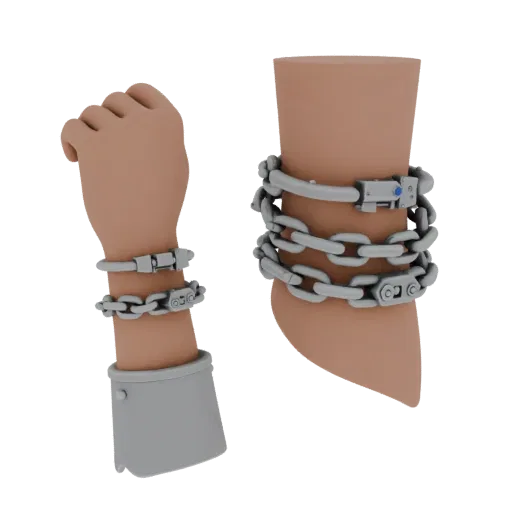 Коллекционная детализированная 3D-модель браслета-цепочки, студийный рендер сверху вниз, показывающий силуэт и контраст повер
