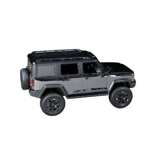 Футуристичный внедорожник 3D модель для Unity - Низкополигональный игровой ассет