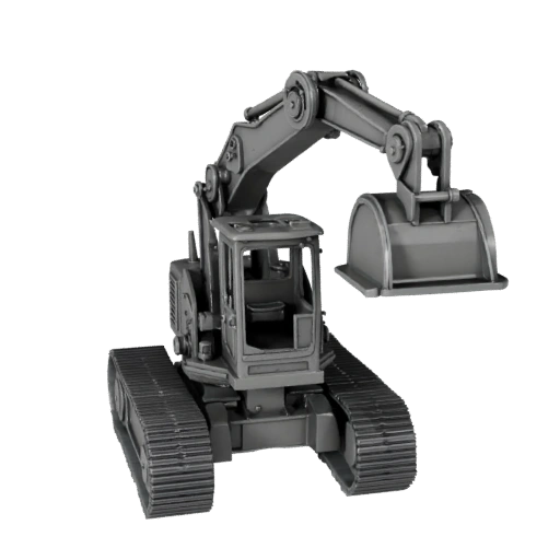 Печатный фронтальный погрузчик STL 3D модель для коллекционных предметов и