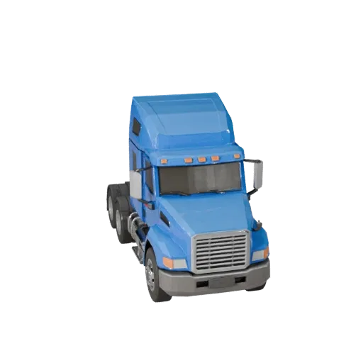 Низкополигональный 3D-модель полуприцепа для Unity и Unreal PBR Asset