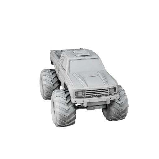 Печатный монстр-трак STL 3D модель для коллекционных предметов и