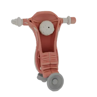 3D модель анатомической модели женских половых органов с фибромиомой, вид спереди