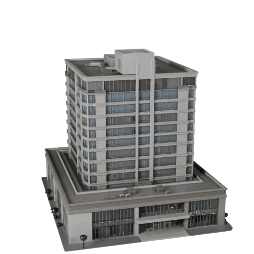 Modèle 3D de Centre d'Affaires - Actif d'Archviz Réaliste