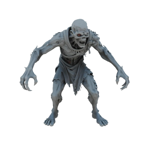 Мрачно-тёмный набор STL с зомби и нежитью