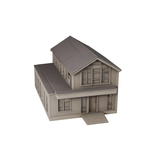 Cabina di Montagna Stampabile STL Modello 3D - Asset in Scala