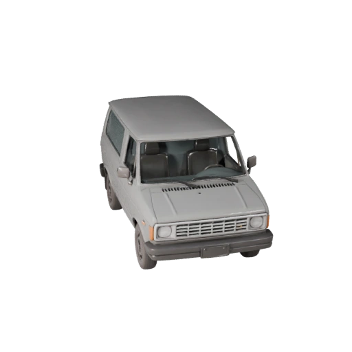 Винтажный фургон 3D модель для Unreal Engine - Игра