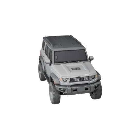 3D-модель Utility Suv, вид в игровом окне в три четверти, готовый к использованию в Unreal Engine ресурс автомобиля с увеличе