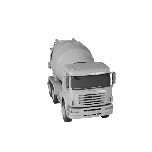 Печатная модель бетономешалки STL для 3D-печати - Дисплей