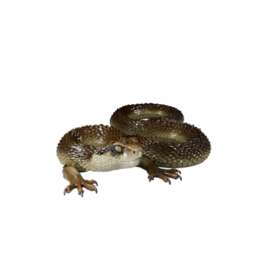 3D модель гремучей змеи для Blender - PBR ресурс с текстурами