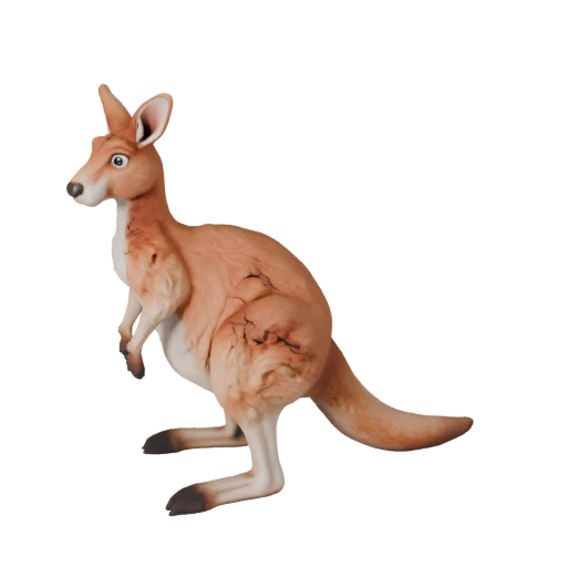 Мультяшный кенгуру 3D модель - стилизованный ассет для анимации | PBR