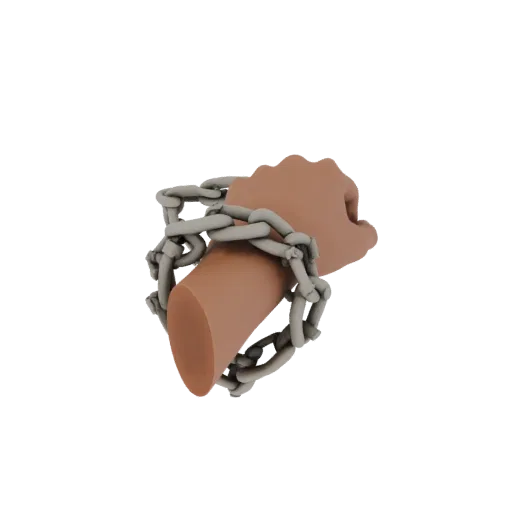 Детализированная 3D-модель браслета-цепочки, студийный профиль, с калиброванным силуэтом браслета и читаемыми материалами.