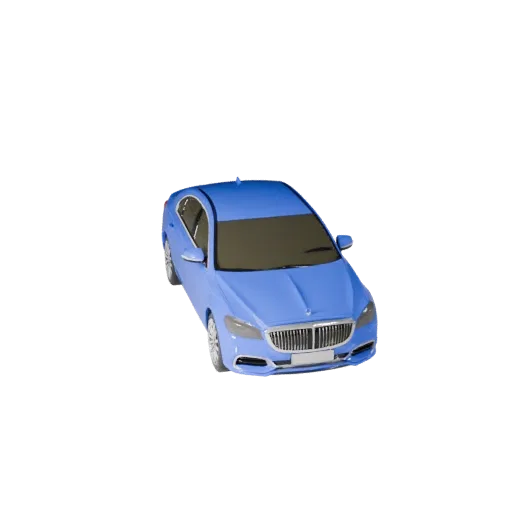 3D модель роскошного седана для Blender и игр - реалистичный PBR