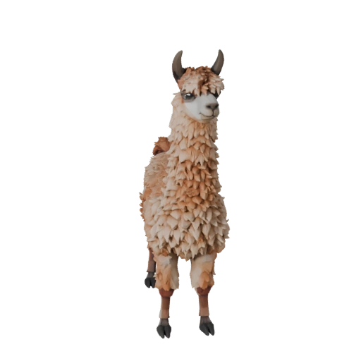 Низкополигональная лама 3D модель - игровой ассет для Unity с FBX | Бесплатно