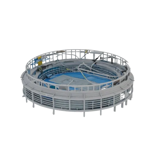 3D модель Малой спортивной арены Лужники, Москва, вид сверху