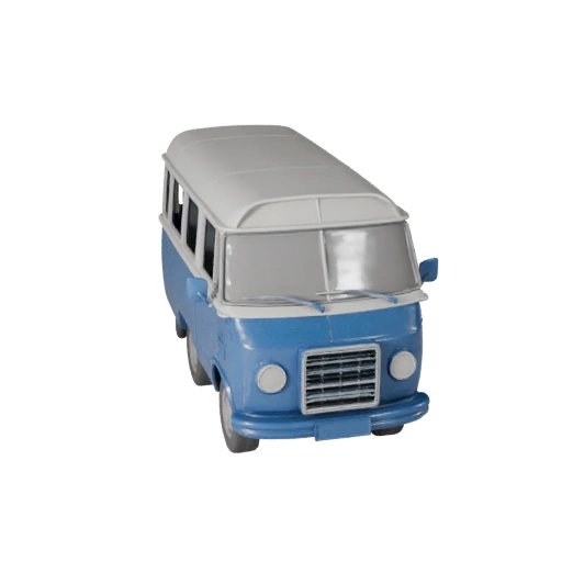 Печатный ретро фургон STL 3D модель - Дисплей и Коллекционирование