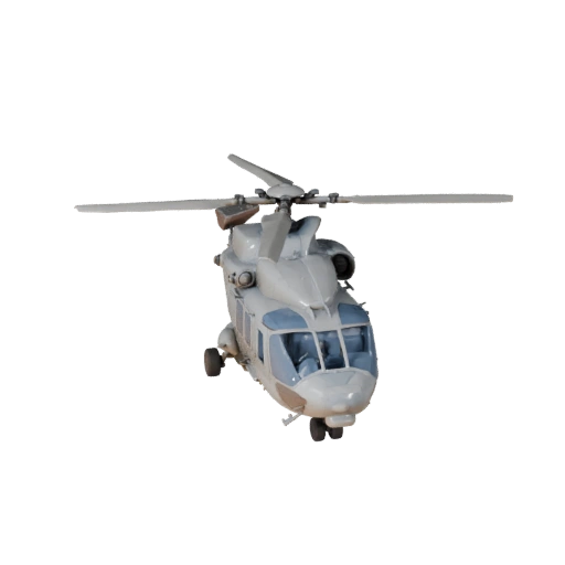 Грузовой вертолет 3D модель для Blender и игр - Реалистичный