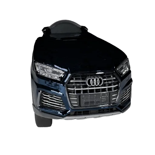 Высокополигональная 3D-модель внедорожника в стиле Audi, студийный вид крупным планом, высокополигональный актив транспортног