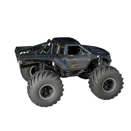 Готовый к игре монстр-трак 3D модель для использования в реальном времени