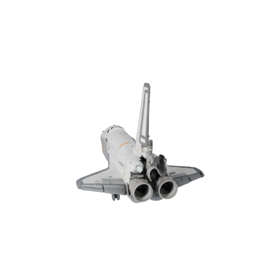 3D модель космического шаттла для Blender и игр - PBR ассет