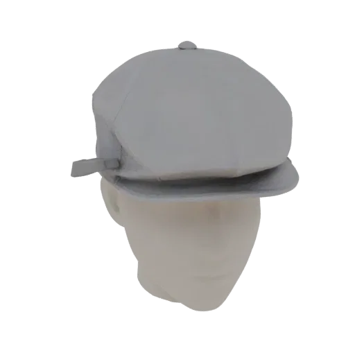 Готовая к печати 3D-модель Formal Cap STL, рендер с вращением, с откалиброванным силуэтом головного убора и читаемыми материа