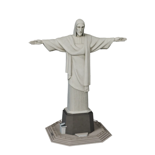 نموذج ثلاثي الأبعاد مزخرف للمسيح الفادي - أصل لعبة