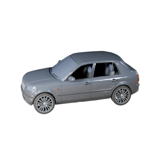 3D модель лимузина для Unity - Низкополигональная PBR модель