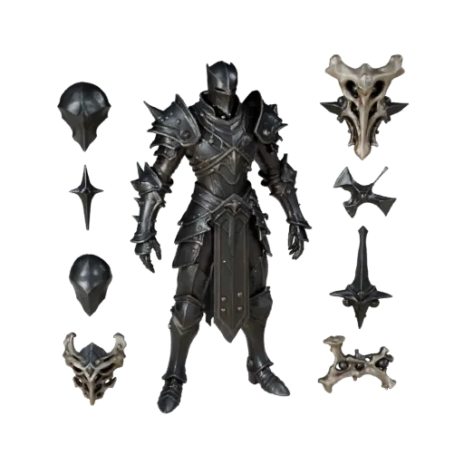 3D персонаж Fantasy Arcane Knight, вид из вьюпорта движка, готовый ассет для Unreal Engine в статичной позе с PBR