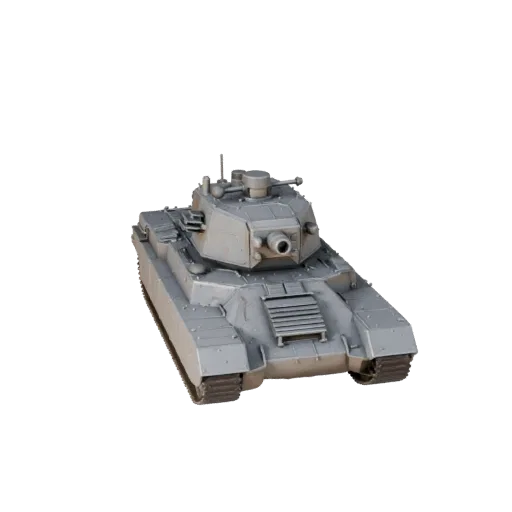 3D модель Warship, вид в три четверти из игрового окна, готовый для Unity ассет техники с массивной броней, прочной колесной