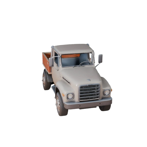Винтажный грузовик 3D модель - Готов к игре PBR Транспорт