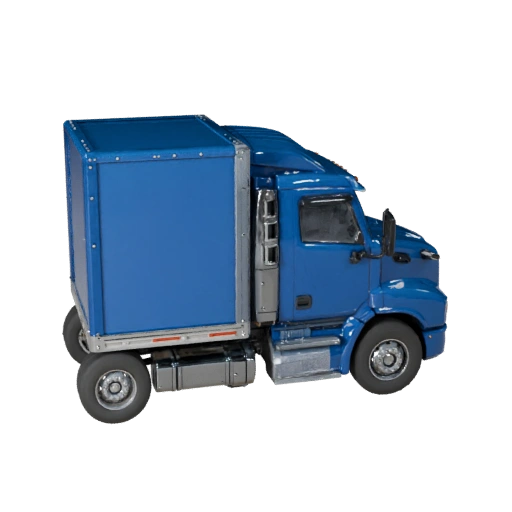 Высокополигональный полуприцеп 3D модель для студийных рендеров - PBR