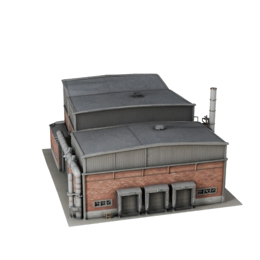 Cement Plant 3D Model for Blender - Render Asset for Architecture