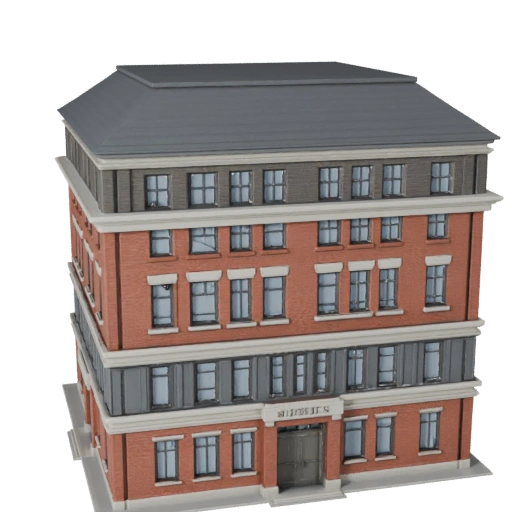 Высокополигональная 3D модель бунгало для Архитектурной визуализации