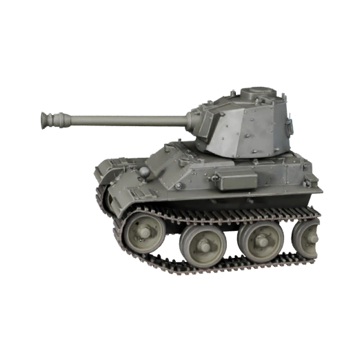 Высокополигональный танк Второй мировой войны 3D-модель для студийных рендеров - PBR