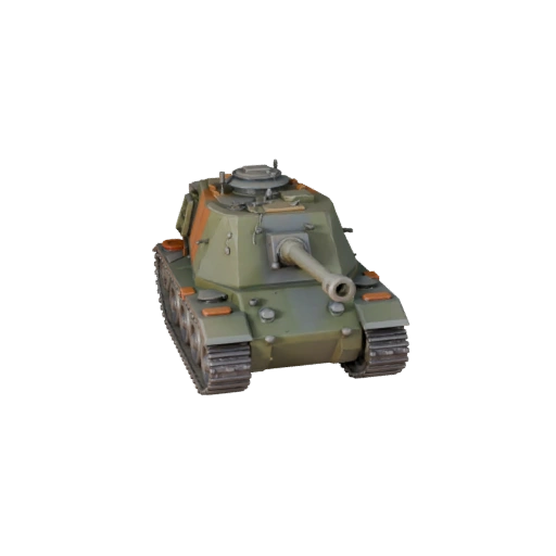 Мультяшная самоходная гаубица 3D Модель - Стилизованная игра