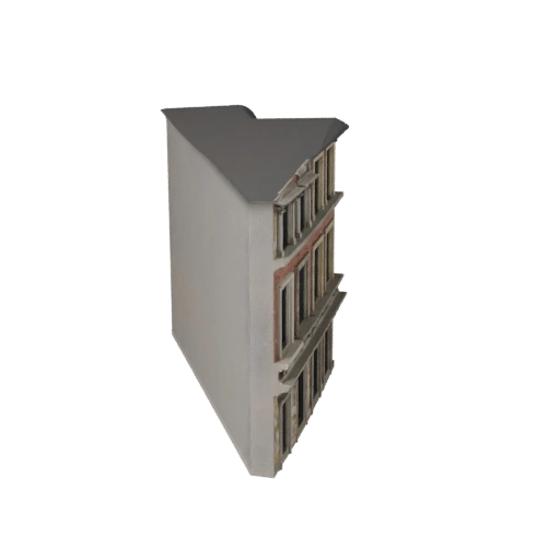 3D модель каменного фасада для Unreal - Asset для реального времени для сцен UE