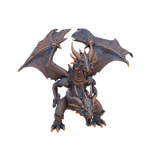 Фэнтези Древний Дракон Босс Миниатюра STL - Удар Сверху Пустота